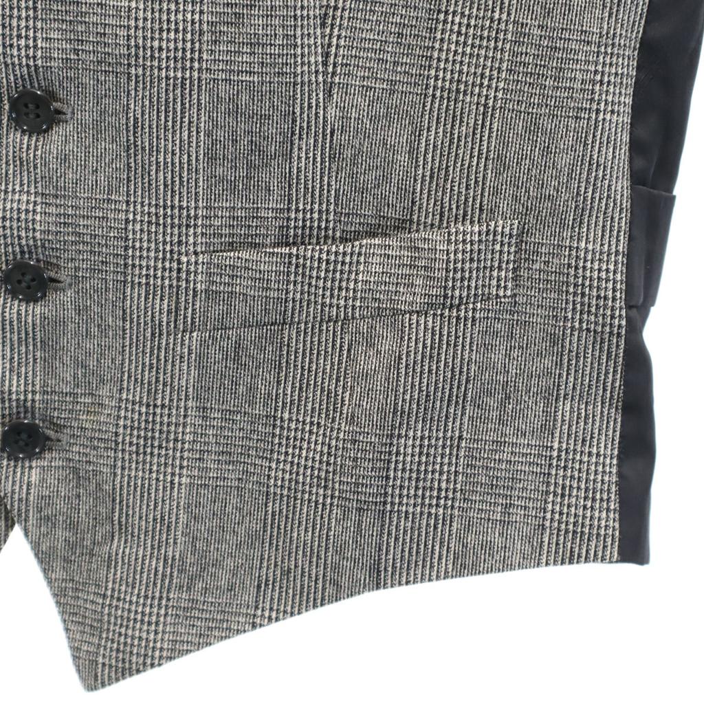 LANVIN Glen check tailored jacket Setup M gray Men's Used
