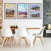 16 Pieces National Park Posters Vintage of 16 Travel Prints Wall Art Abstract Wall Art and Mountain Print Set Abstract Travel Unframed for Living