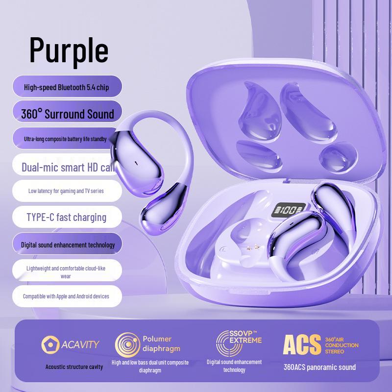 Wireless Noise-Cancelling In-Ear Sports Bluetooth Headphones with High Sound Quality and Long Battery Life