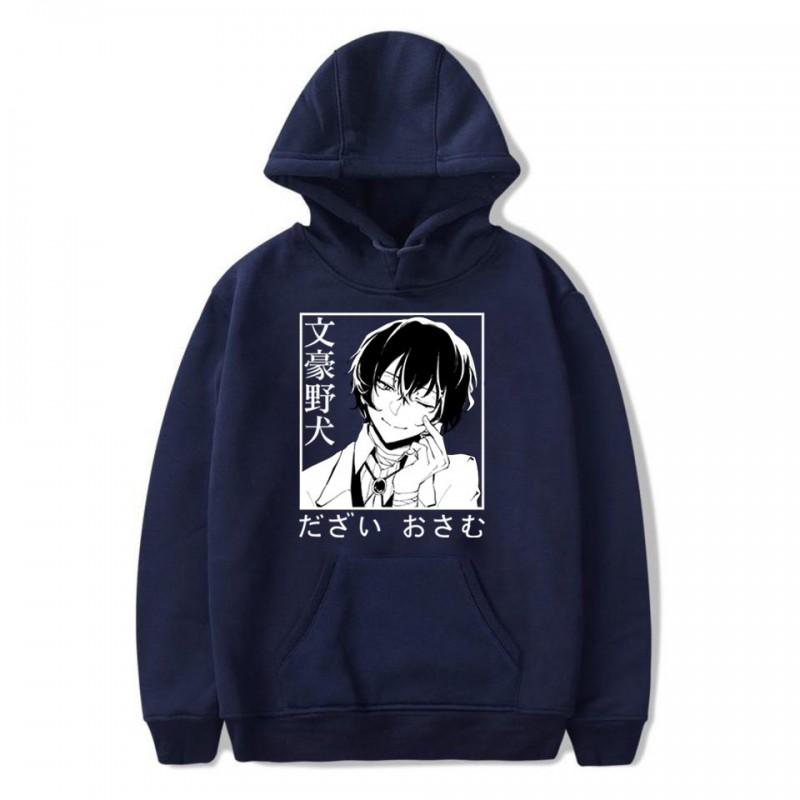 Bungo Stray Dogs Anime Hoodie Lässiger Fleece Pullover für Jugendliche