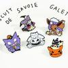 Anime Brooch Funny Cartoon Figure Snorlax Pikachu Gengar Metal Badge Enamel Pin Jacket Jeans Lapel Pin Brooch