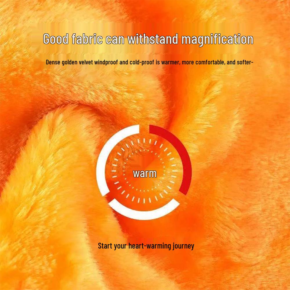 Bamboo Charcoal Velvet Waist Support Belt - Warmth and Cold Protection for Abdomen