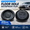 Floor Hole Waterproof Plug Cover for Toyota Lexus Crown, Black Round Rubber Plug