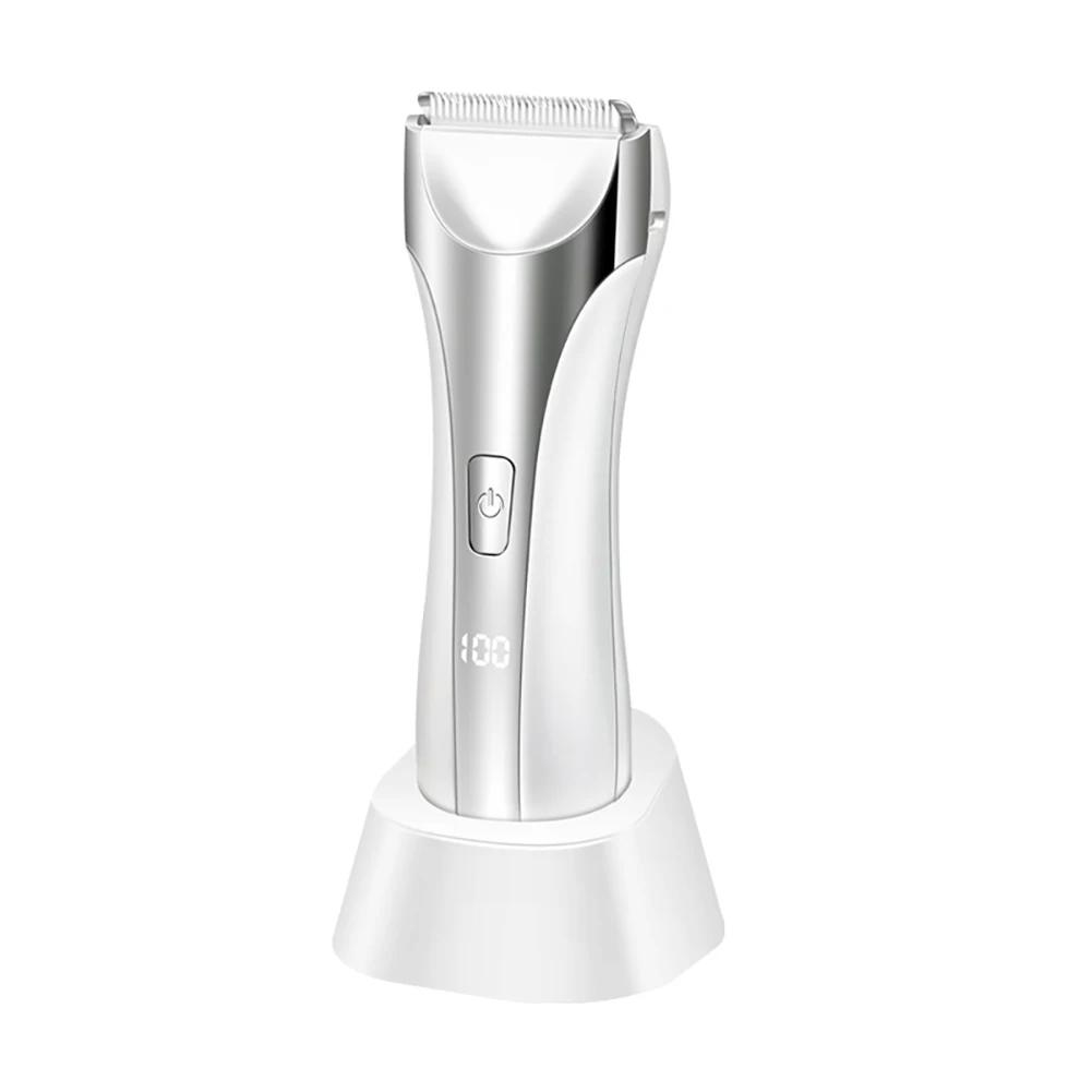 Intimate Pubic Hair Removal for Men Electric Groin Trimmer Male Shaver for Sensitive Areas Waterproof Safety Razor Body Hair