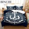 Marine Anchor Bedding Set Single Twin Full Queen King Size 3D Printed Duvet Cover for Adult Kids Bedroom