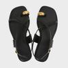 Fashion Fashion Ankle Strap Flat Sandals Women Metal Buckle Decoration Over Toe GLADIATOR Sandals Luxury Designer Summer Beach Slippers