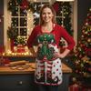 4PCS Stain-resistant Christmas Elf Aprons Waterproof Christmas-Themed Apron  Holiday