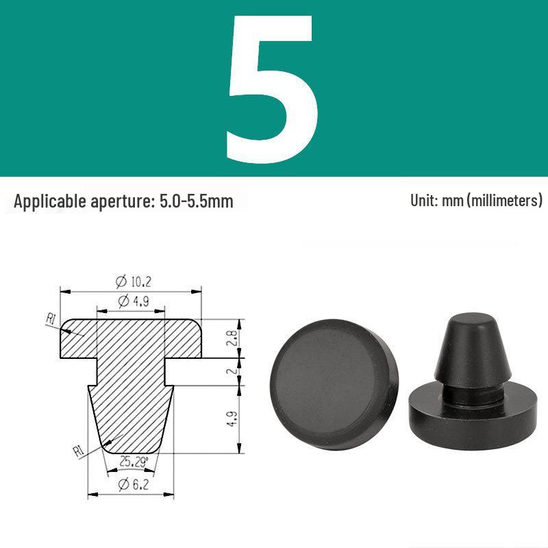 High-Temp Resistant Silicone Rubber Stopper with Card Slot Sealing Cap