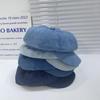 Octagonal Caps Women Hats Vintage Beret Solid Color Denim Cloth Casual Female Newsboy Cap Good Quality Painter Cap New