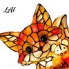 Stained Glass Style Bedside Night Light Vintage Desk Lamp Cute Animal Light Decorative Pastoral Study Table Lamp Reading for Bedroom Kids