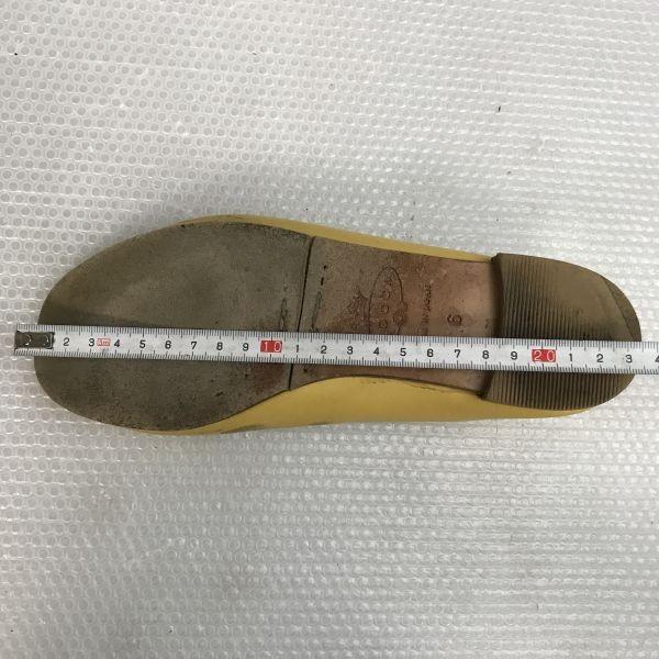 TOCCA Leather Ballet Flat Shoes Pumps Japan Size 6 Yellow(USED)