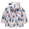 Ropa para niños, linda chaqueta con botones para niñas, primavera y otoño, chaqueta cortavientos con capucha y manga larga estampada para niños
