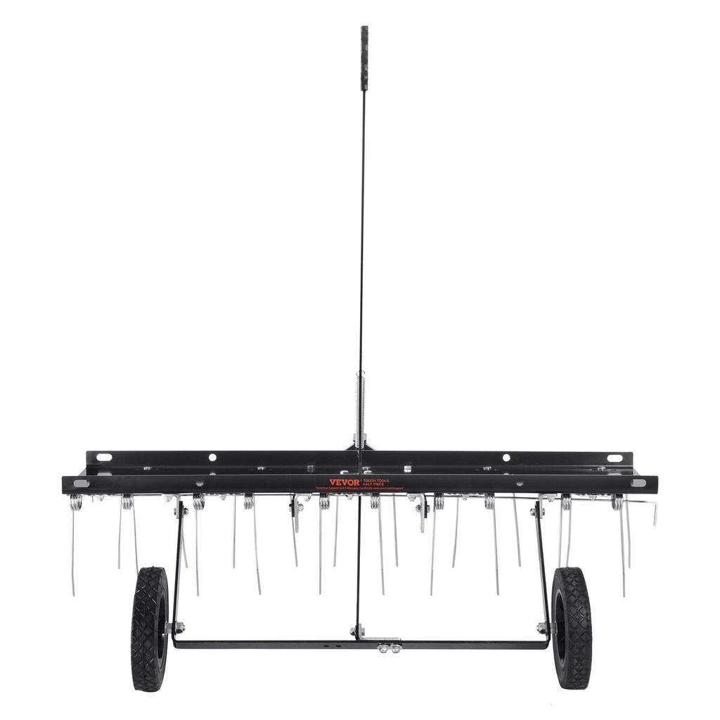 Tow Behind Dethatcher 40" Lawn Dethatcher Rake for ATV or Mower 20 Tines