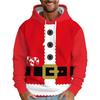 Santa Claus Outfit Hoodie For Men Women Christmas Elf Outfit 3D Print Pullovers Casual Hoodies Tops Long Sleeve Loose Sweatshirt