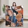 Britský Ed Sheeran hlava Písně Deku Měkká Teplá Street Trend Plyšové Lůžkoviny Přehozy Pro Venkovní Piknik Flanelové Povlak na Postel Pokrývku Postele