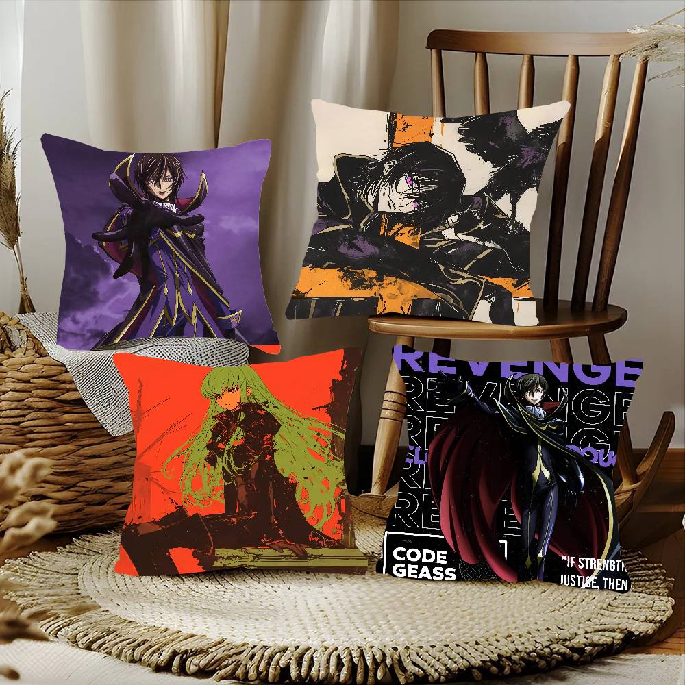 CODE GEASS Lelouch Of The Rebellion Pillow Case Home Decor Throw For Sofa Bed Car Room Decor Gift Idea
