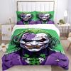 3pcs Joker Clown Bedding Set, Duvet Cover and Pillowcases Machine Washable Seasons all suitable, Design for Bedroom (No Filling)327