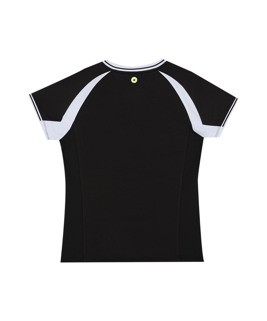 YONEX 265Ts022F Black Women'S Color Block Cutout Tennis Gaming Wear