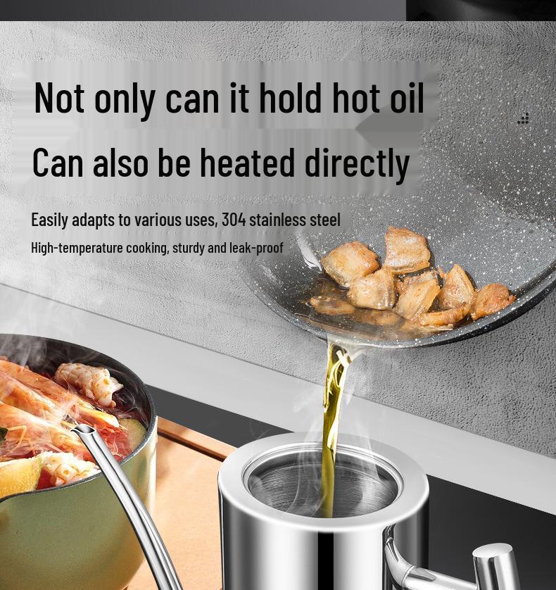 304 Stainless Steel Multi-Purpose Oil and Spice Bottle for Kitchen