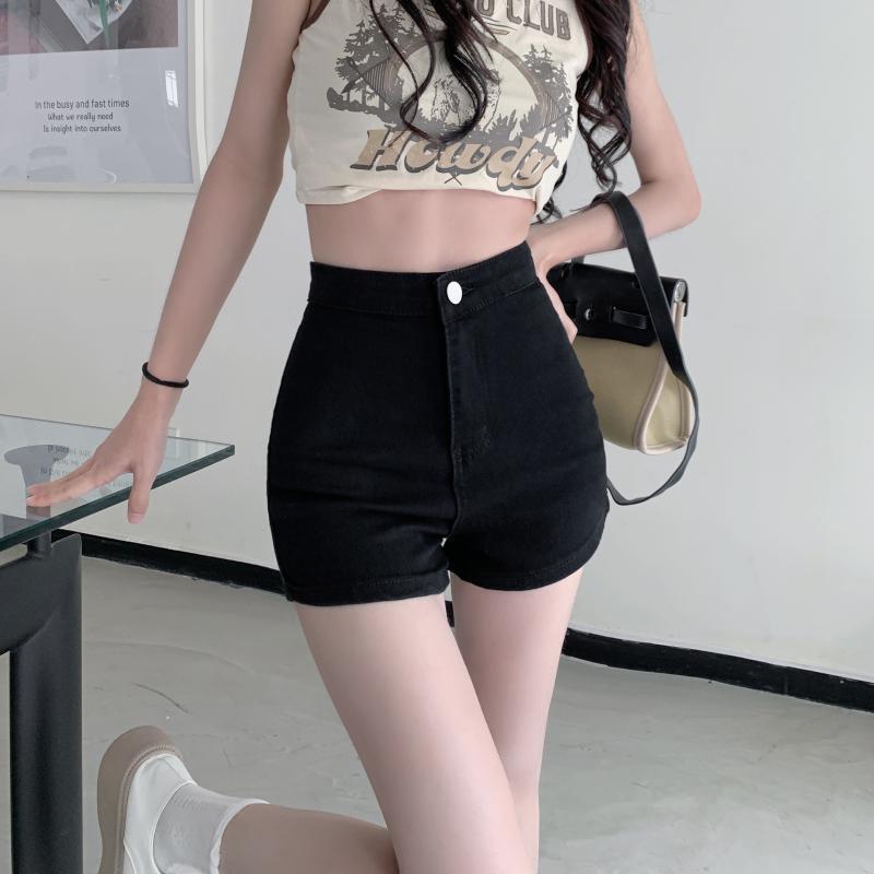 Women's Summer 2024 High Waist Slim A-Line Hip-Wrapped Fashionable Casual Shorts