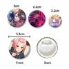 Cute Cartoon Girls Miyu Haruna Cosplay Badges Music Game D4DJ Rika Hayate Soft Button Pin Jewelry Brooch Accessories for Hat Bag