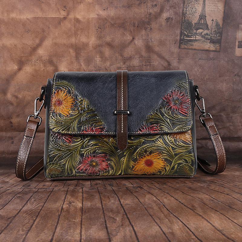 Bolsas femininas de design vintage, bolsas de ombro de couro genuíno para mulheres, bolsa crossbody da moda, bolsa GZW
