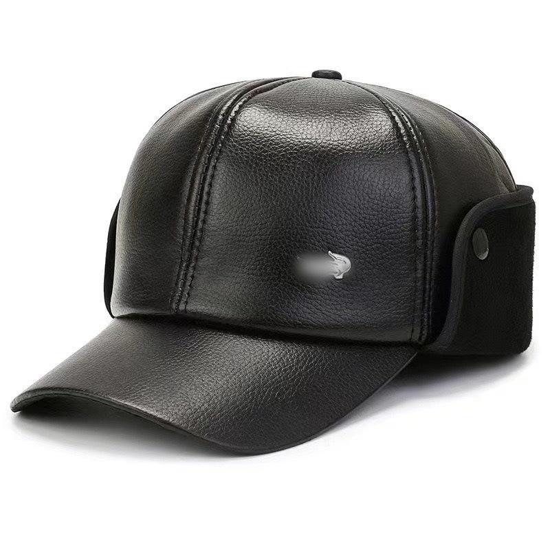 

Мужская утепленная шерстяная кепка с защитой ушей - теплая бейсболка для осени и зимы