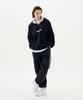 Mozmoz Color-Block Functional Half-Zip Hoodie Black