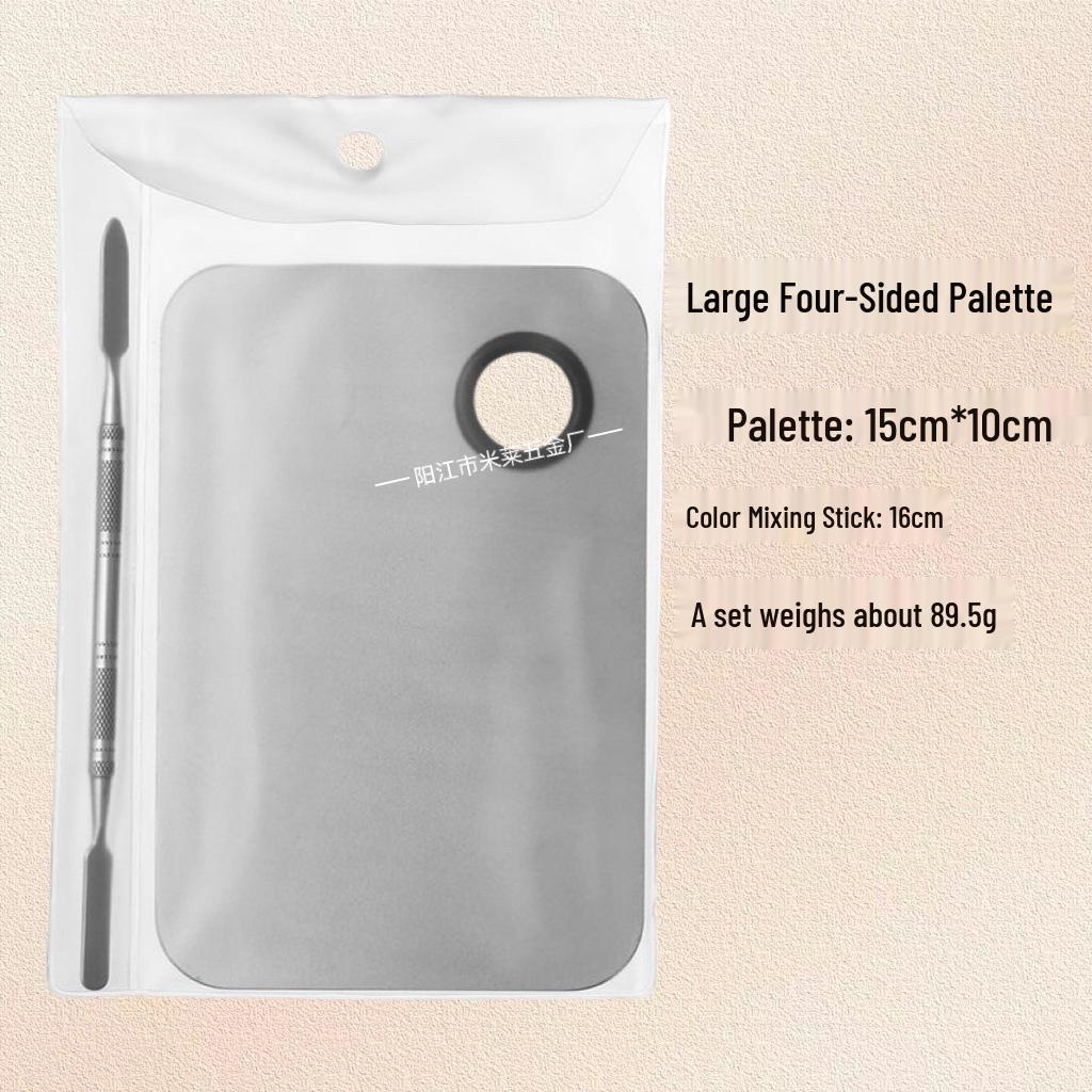 Beauty Mixing Palette Set: Stainless Steel Makeup & Nail Art Tool