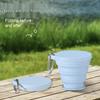 Portable Retractable Silicone Camping Cup - High Temperature Resistant