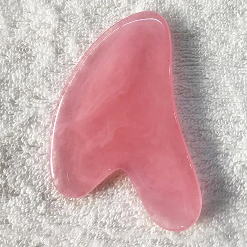 1pc Heart Shape SPA Massage Beeswax Gua Sha Scraping Massage Scraper Face Massager Acupuncture Guasha Board Massager for Face