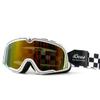Occhiali Vintage Motocross Telaio Flessibile in TPU Lente HD in Policarbonato Occhiali da Moto Antivento Antipolvere Occhiali da Corsa per Sport all'Aperto