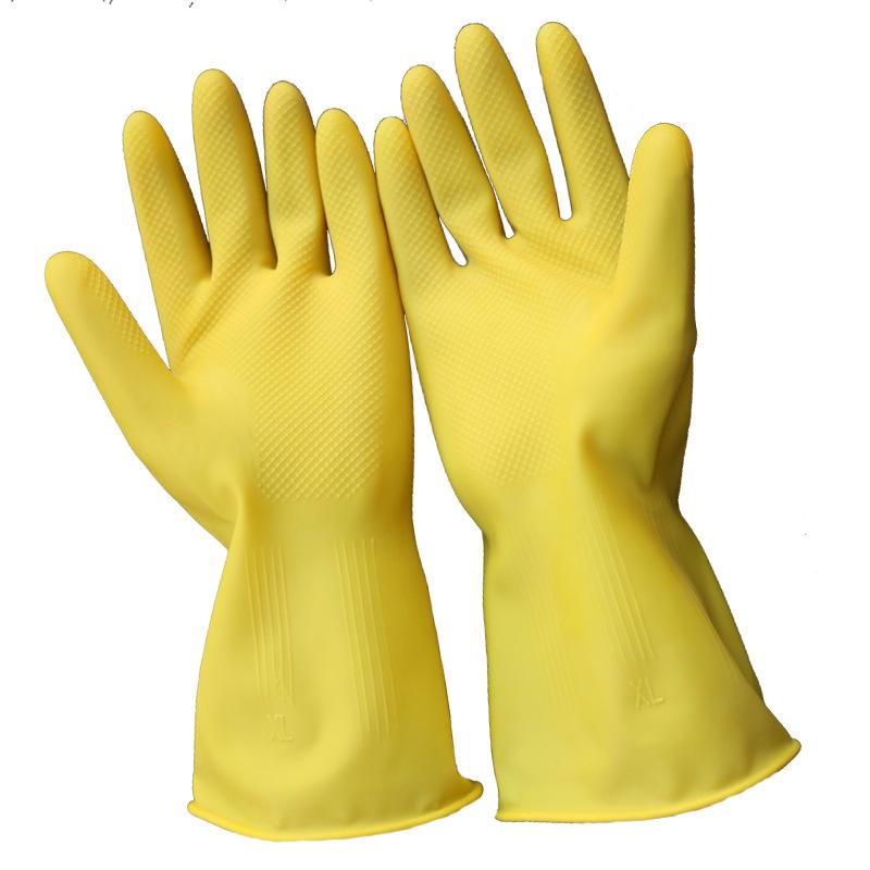Nanyang Oxford Latex Gloves - Light Inside, Thickened Rubber for Dishwashing, Laundry & Kitchen Use