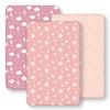 Soft Cotton Crib Fitted Sheet Baby Nursery Bedding Set Pure Color Breathable Double Layer Infant Bed Cover