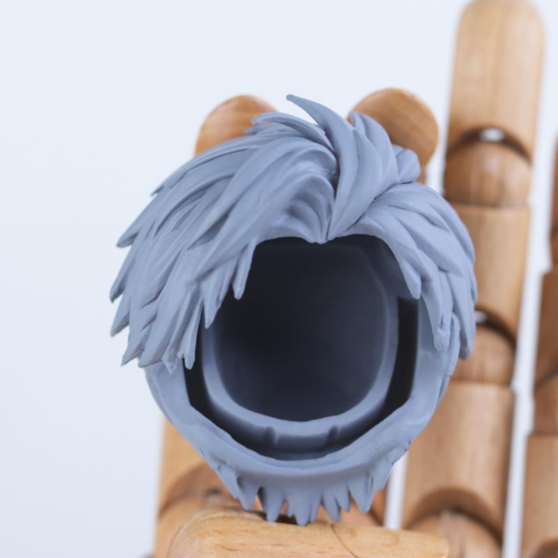 OB11 Νέο Στυλ Κεφαλή Αντικατάστασης Κορεατικό Στυλ Πλαστικό Μαλλί Διαφανής Αντικατάστασης Μαλλιά Κούκλας Καλούπι Κεφαλής Για Obitsu11