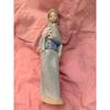 Used 4650 Ceramic Doll Figurine Girl with Flowers