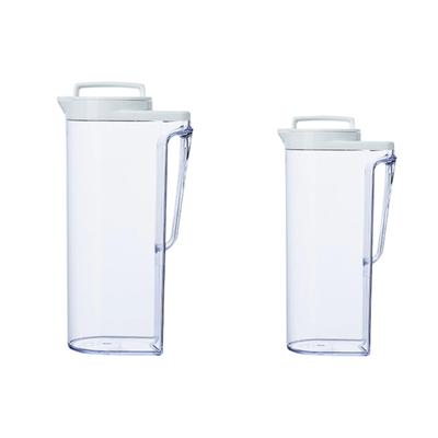 Drink Container With Leakproof Secure Screw Lid Heatproof Plastic Pitcher For Kitchen Outdoor Beverage Bottle Family Use