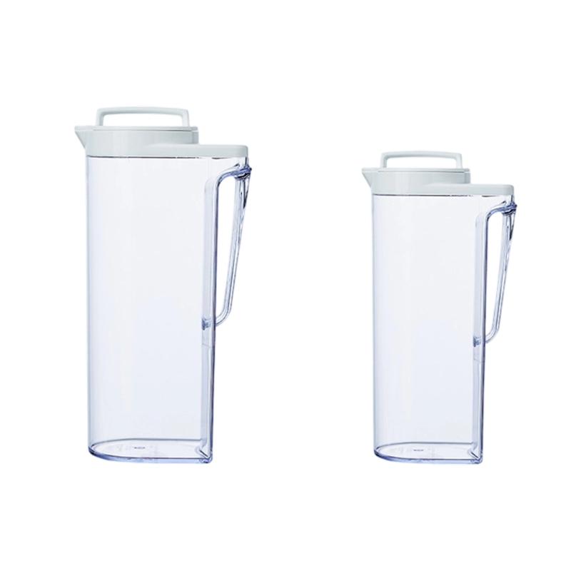 Drink Container With Leakproof Secure Screw Lid Heatproof Plastic Pitcher For Kitchen Outdoor Beverage Bottle Family Use