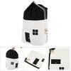 Drawstring Children Toys Storage Bag Massive Capacity House Appearance Black