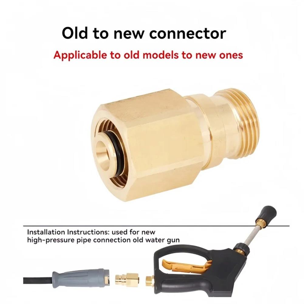 Copper Quick-Connect Hose Fittings For Karcher High-Pressure Cleaning Machine Conversion Quick Coupler Adapter Accessories