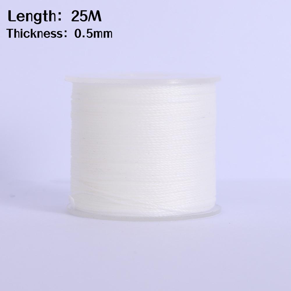 25M Dicke Gewachste Schnur Für Leder Gewachste Kordel 0,5mm Perlenfaden Für Armband Perlenstickgarn Flache Gewachste Nähschnur