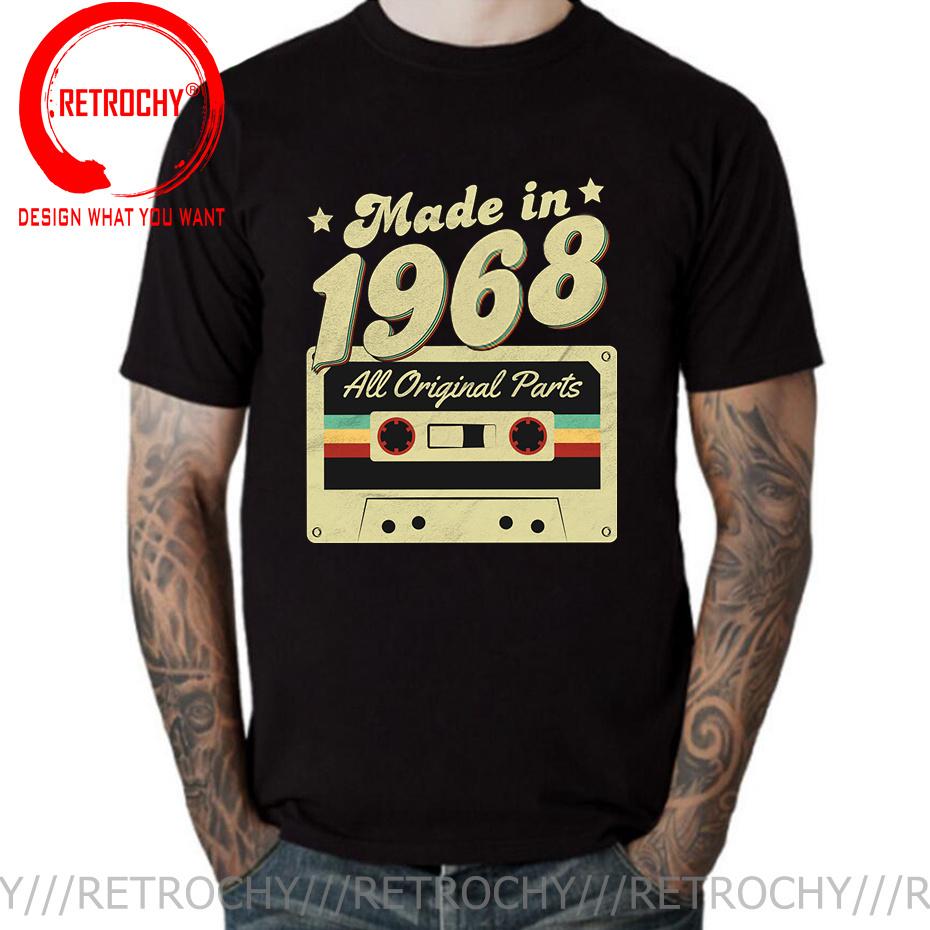 Vintage 1968 Classic 50 Years Old Birthday T Shirt Made in 1968 50Th Birthday Tshirt Father Day Present Born in 1968 Tee Shirt