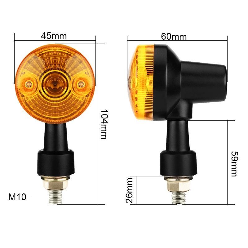 4pcs Motorcycle Indicator Signal Lights Motorcycle Turn Signal Blinker Light Lamp Flash Motorcycle Accessories for Honda Yamaha