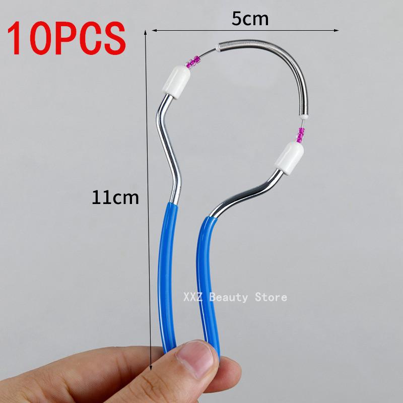 1/2/5/10PCS Handheld Spring Facial Epilator for Women - Remove Unwanted Hair On Upper Lip Chin Face - Smooth Skin Epilator