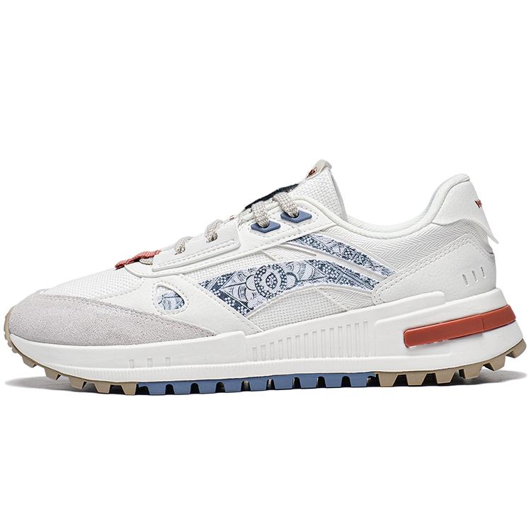New LiNing Wind Rider 2.0 Anti Slip Wear Resistant Low Top Sports Casual Shoes Men's Ecru AGCT155-5