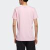 Adidas Neo Alphabet Print Casual Sports Breathable Straight T-Shirt Men Tops Pink EI4486