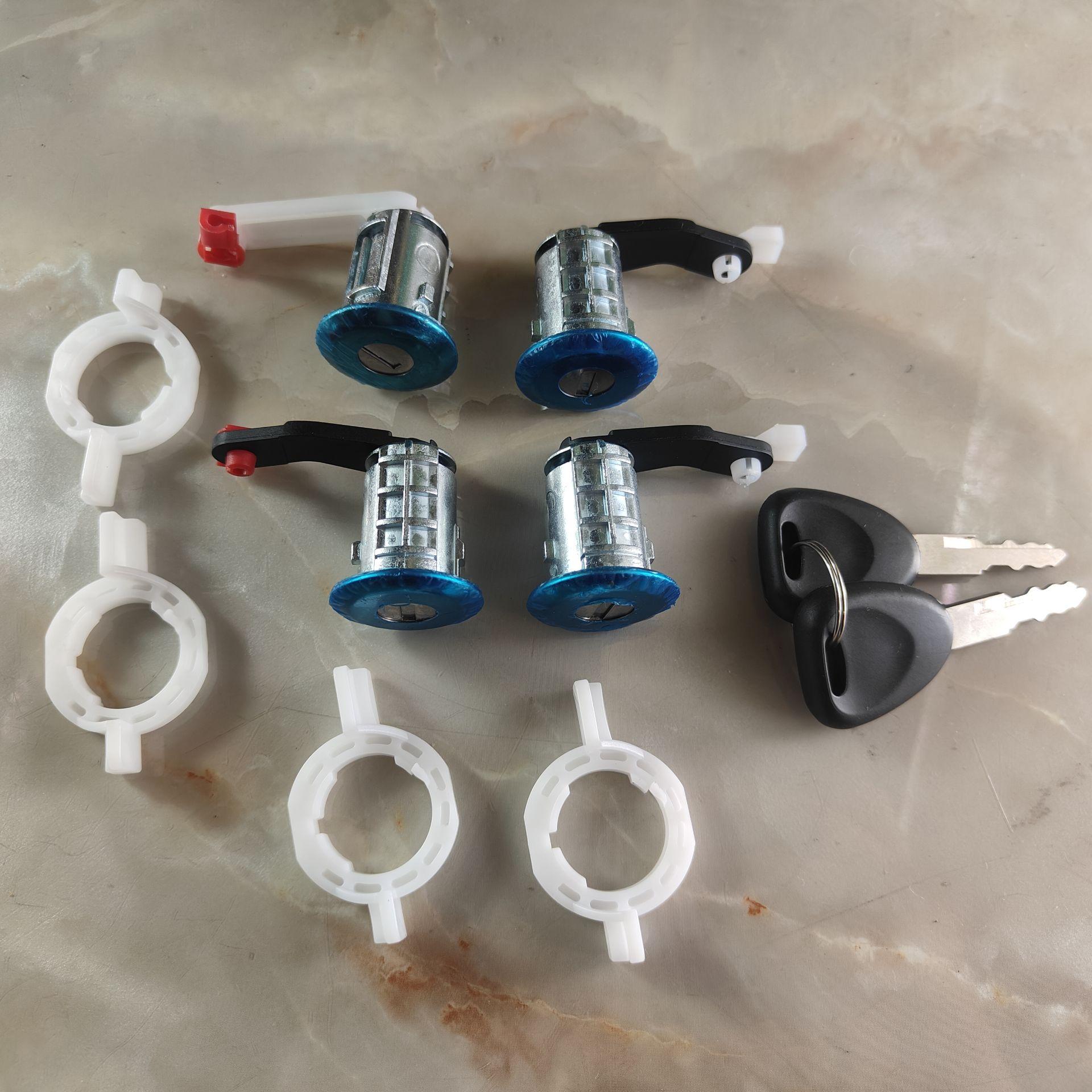 Front Left Right Zinc Alloy Car Door Lock Barrel Cylinder With 2 Keys 7701470945 7701470944 For Renault Master 1998-2016 7701470945