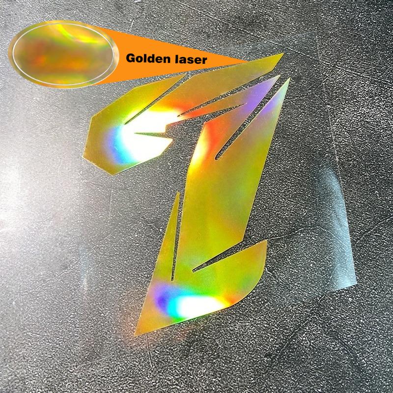 1PC 0to9 Gold Laser Number Motorcycle Stickers Waterproof for Motorbike Fairing Fender Fuel Tank Helmet Bicycle Vinyl Decals