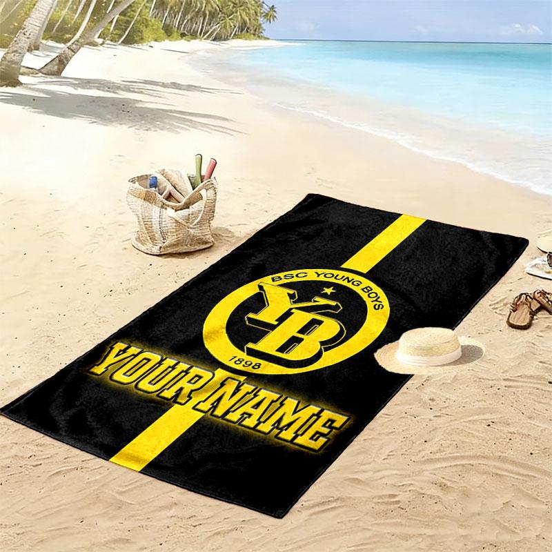 Custom Yb Print Beach Towel, Large Soft Quick Dry Towel for Beach Camping Swimming