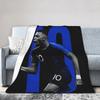 Mbappes Football Number 10 Blanket Coral Fleece Plush Decoration Multifunction Soft Throw Blankets for Home Couch Bedding Throws